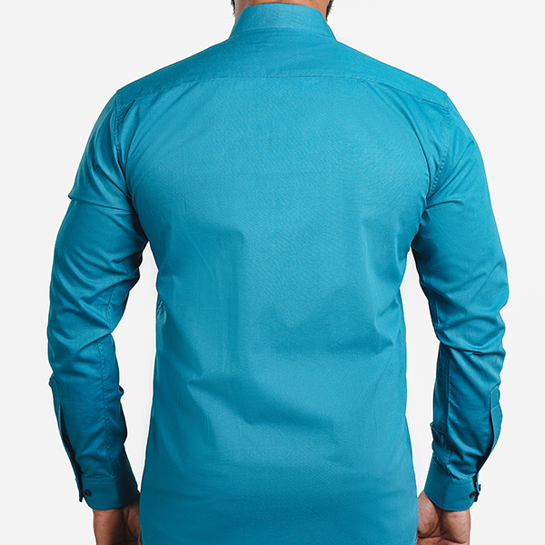 Turquoise Regular Fit Casual/Formal Shirt – Jazib Fashions